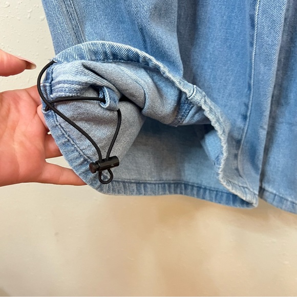 Circus by Sam Edelman Blue Parachute Wide Leg Jeans Size Small NWT - Picture 10 of 14